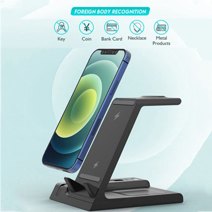 D2 15W Max 6 in 1 Multifunction Fast Wireless Charger Holder(Black) -  by PMC Jewellery | Online Shopping South Africa | PMC Jewellery