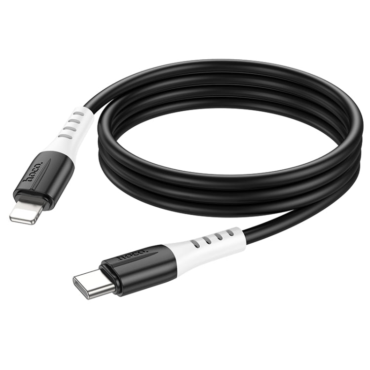 hoco 20W X82 3A PD USB-C / Type-C to 8 Pin Silicone Charging Data Cable,Length: 1m(White) - 2 in 1 Cable by hoco | Online Shopping South Africa | PMC Jewellery