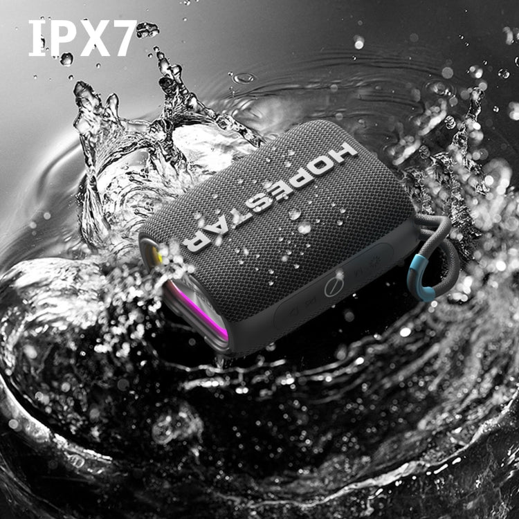 HOPESTAR H54 RGB Light TWS Waterproof Wireless Bluetooth Speaker(Grey) - Waterproof Speaker by HOPESTAR | Online Shopping South Africa | PMC Jewellery | Buy Now Pay Later Mobicred