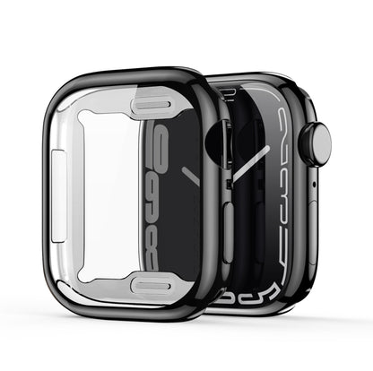 DUX DUCIS Samo Series Electroplated TPU Watch Case For Apple Watch Series 9 / 8 / 7 45mm(Black) - Watch Cases by DUX DUCIS | Online Shopping South Africa | PMC Jewellery | Buy Now Pay Later Mobicred