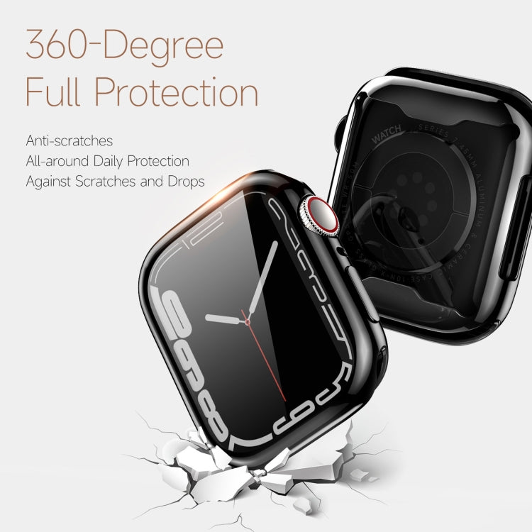 DUX DUCIS Samo Series Electroplated TPU Watch Case For Apple Watch Series 9 / 8 / 7 45mm(Black) - Watch Cases by DUX DUCIS | Online Shopping South Africa | PMC Jewellery | Buy Now Pay Later Mobicred