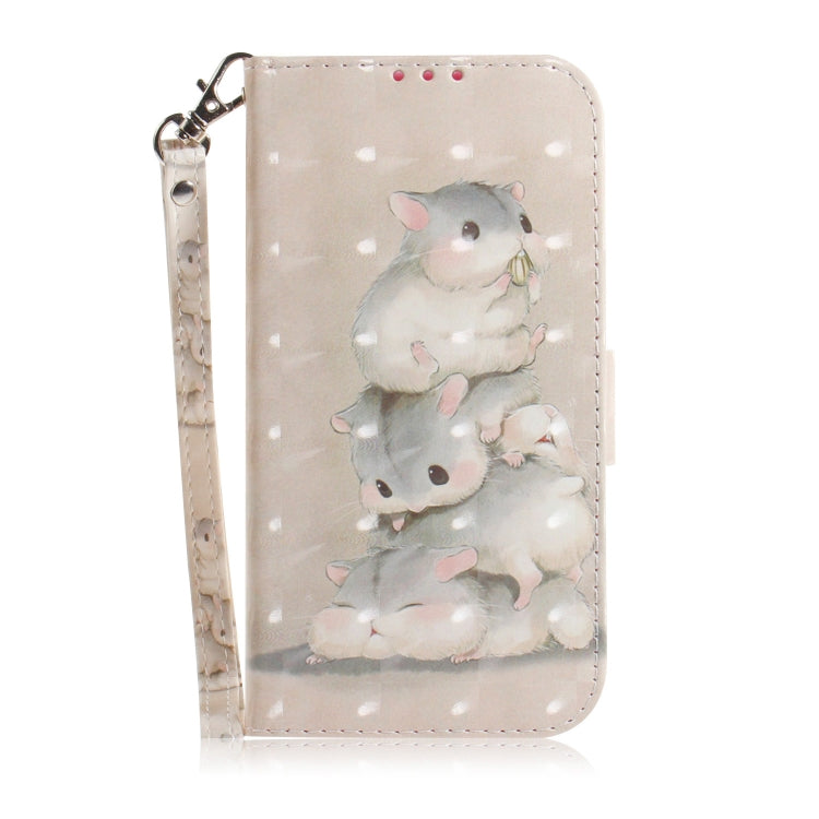 For Xiaomi 12 / 12X 3D Colored Horizontal Flip Leather Phone Case(Squirrels) - 12 Cases by PMC Jewellery | Online Shopping South Africa | PMC Jewellery