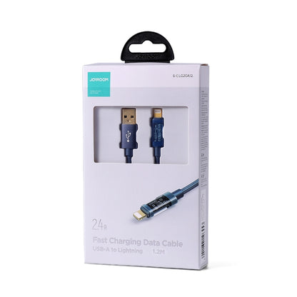 JOYROOM S-UL012A12 USB-A to 8 Pin 2.4A Sync Data Cable, Cable Length:1.2m(Blue) - Normal Style Cable by JOYROOM | Online Shopping South Africa | PMC Jewellery
