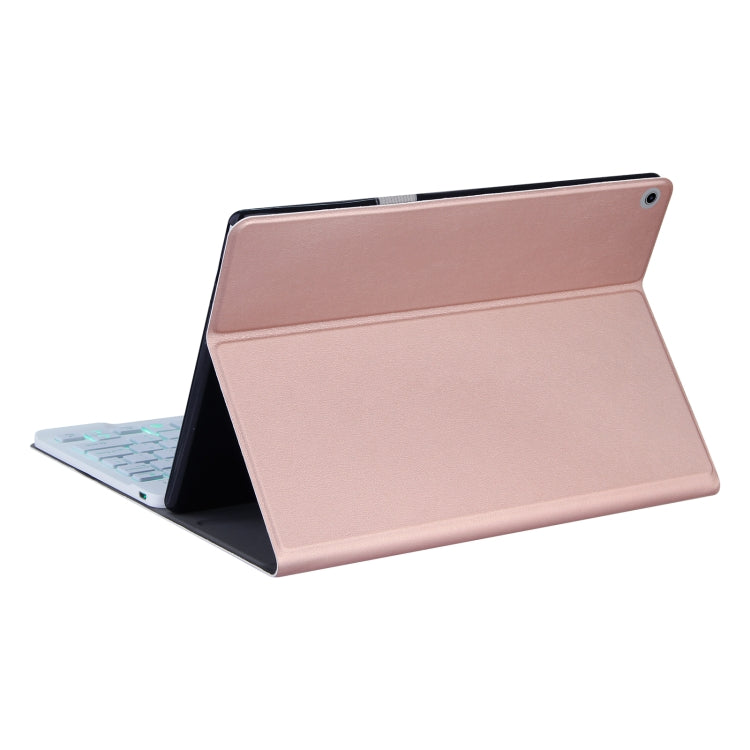 For Lenovo Tab M10 HD Gen 2 Backlight Bluetooth Keyboard Leather Tablet Case(Rose Gold) - Lenovo Keyboard by PMC TechLife | Online Shopping South Africa | PMC TechLife | Buy Now Pay Later Mobicred
