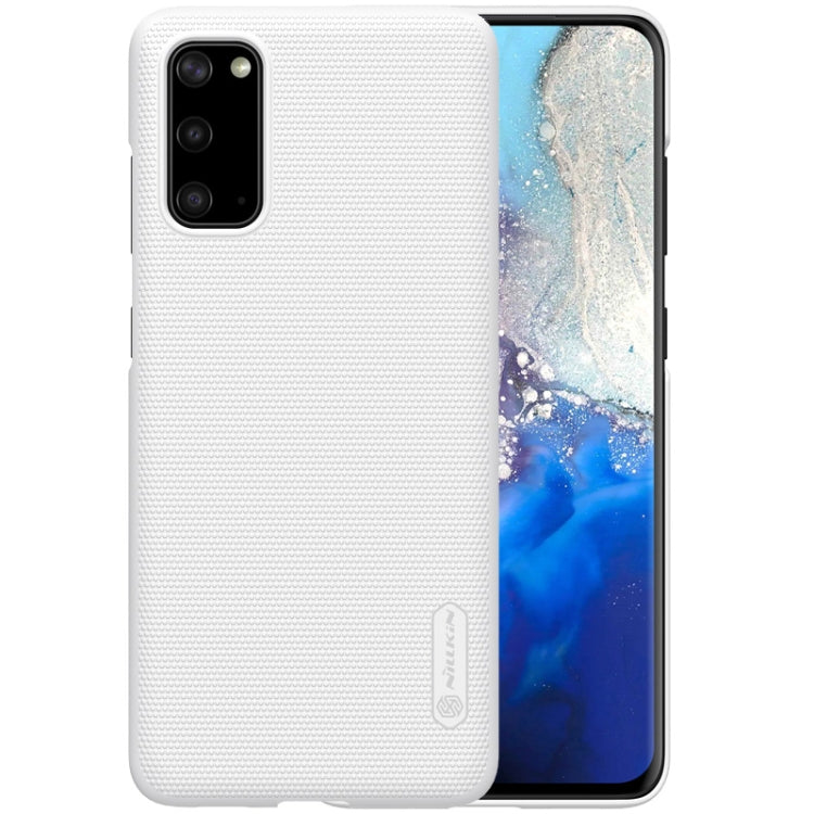 For Galaxy S20 / Galaxy S20 5G NILLKIN Frosted Concave-convex Texture PC Case(White) - Galaxy Phone Cases by NILLKIN | Online Shopping South Africa | PMC Jewellery