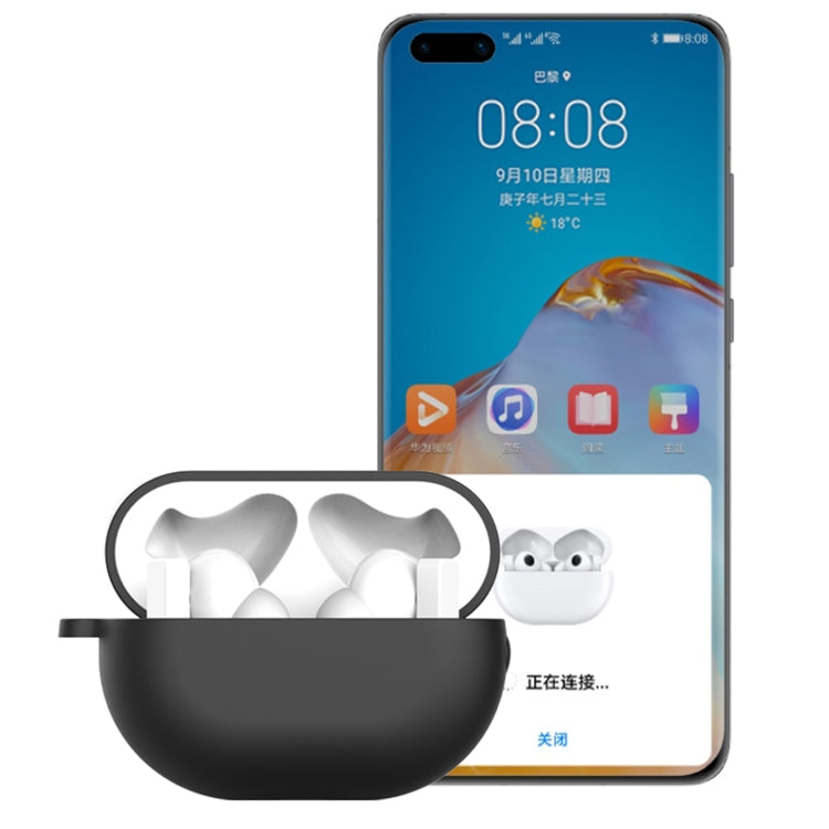 Earphone Silicone Protective Case for Huawei FreeBuds Pro, Type:with Buckle(Midnight Blue) - Huawei Earphone Case by PMC TechLife | Online Shopping South Africa | PMC TechLife