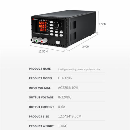 TBK DH-3206 DC Voltage Stabilized Power Supply Machine, EU Plug - Power Supply by TBK | Online Shopping South Africa | PMC Jewellery