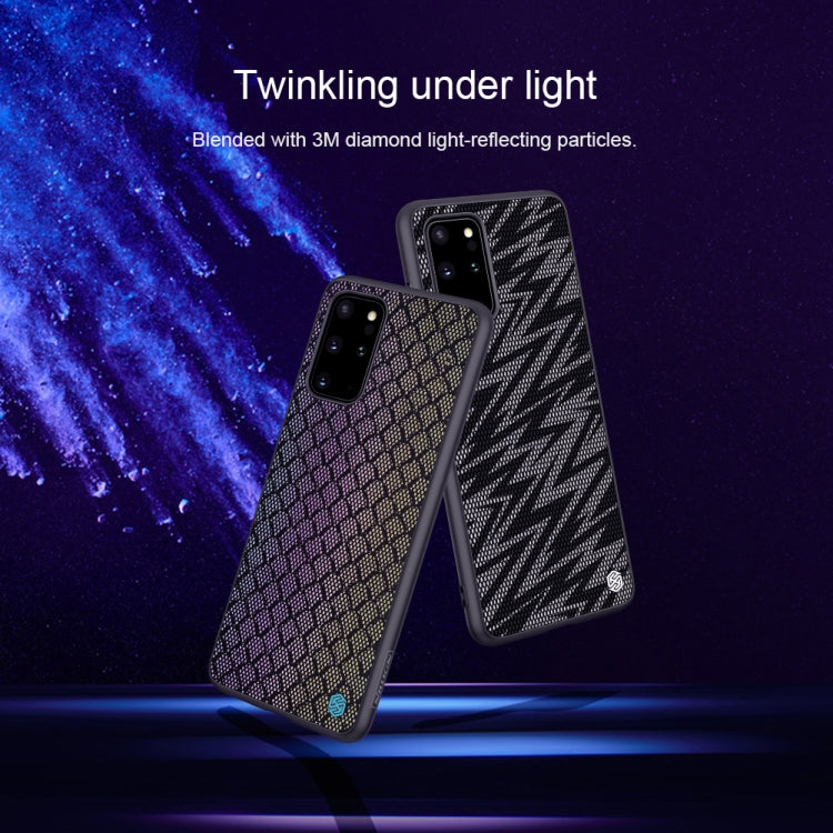 For Galaxy S20+ / Galaxy S20+ 5G NILLKIN Glorious Series TPU + PC 3D Geometric Texture Reflective Mobile Phone Protective Case(Thunderbolt Texture) - Galaxy Phone Cases by NILLKIN | Online Shopping South Africa | PMC Jewellery