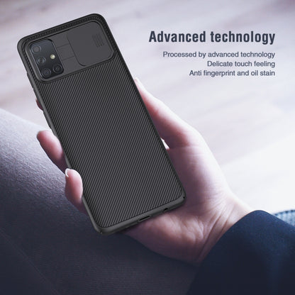 For Galaxy A71 NILLKIN Black Mirror Series PC Camshield Full Coverage Dust-proof Scratch Resistant Mobile Phone Case(Black) - Galaxy Phone Cases by NILLKIN | Online Shopping South Africa | PMC Jewellery