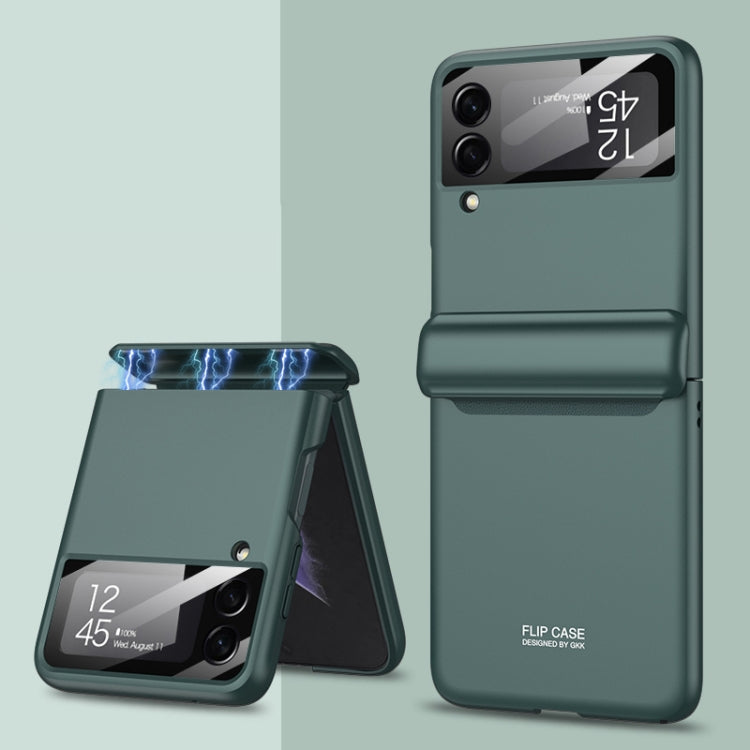 For Samsung Galaxy Z Flip4 GKK Magnetic Fold All-inclusive Protective Phone Case(Green) - Galaxy Z Flip4 5G Cases by GKK | Online Shopping South Africa | PMC Jewellery