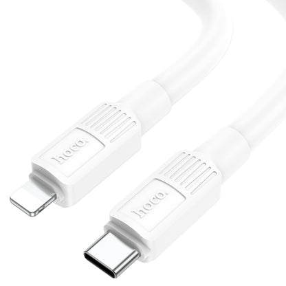 hoco X84 20W USB-C / Type-C to 8 Pin Solid PD Charging Data Cable，Length：1m(White) - Normal Style Cable by hoco | Online Shopping South Africa | PMC Jewellery