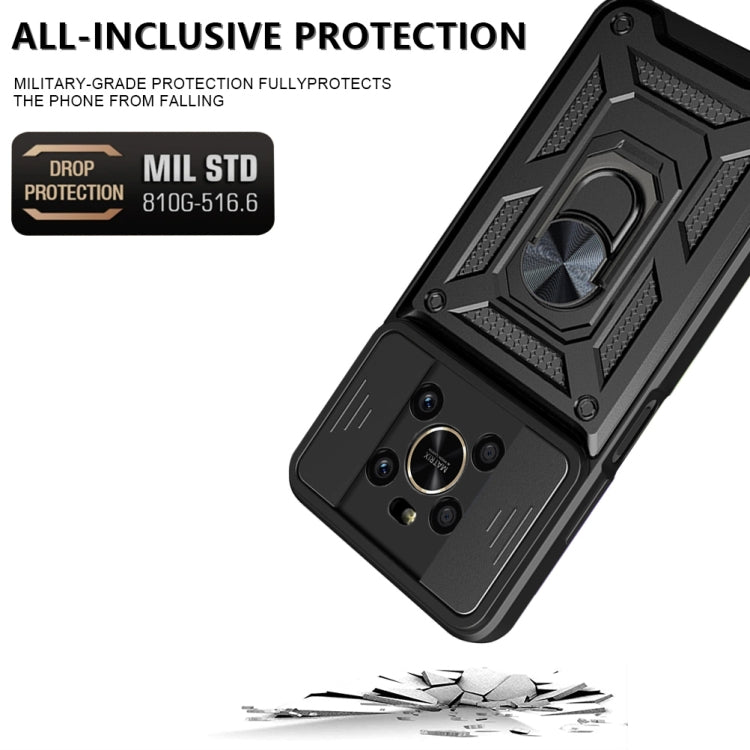 For Honor X9 5G/X9 4G Sliding Camera Design TPU + PC Phone Case(Black) - free shipping - PMC TechLife - Order now!