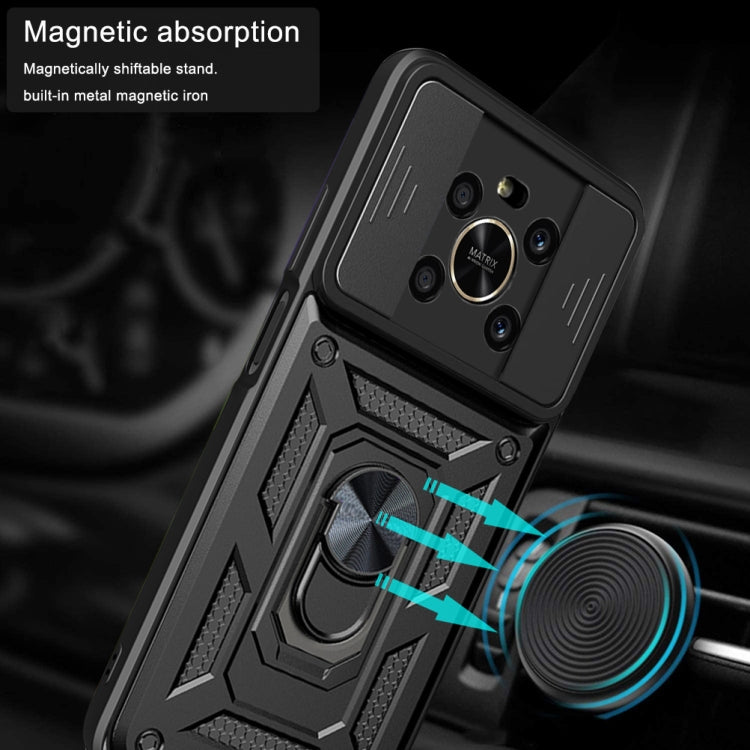 For Honor X9 5G/X9 4G Sliding Camera Design TPU + PC Phone Case(Black) - free shipping - PMC TechLife - Order now!