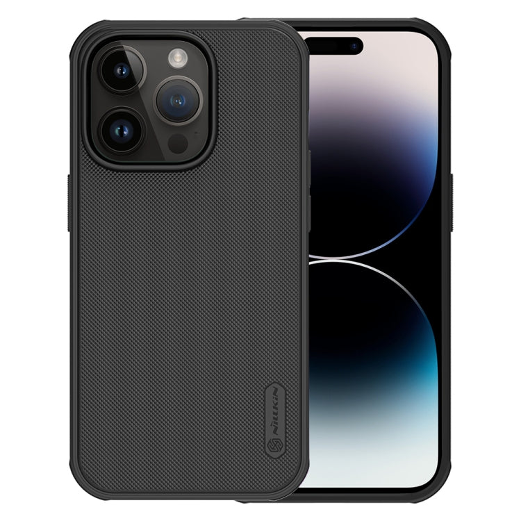 For iPhone 14 Pro Max NILLKIN Frosted Shield Pro PC + TPU Phone Case (Black) - iPhone 14 Pro Max Cases by NILLKIN | Online Shopping South Africa | PMC TechLife | Buy Now Pay Later Mobicred