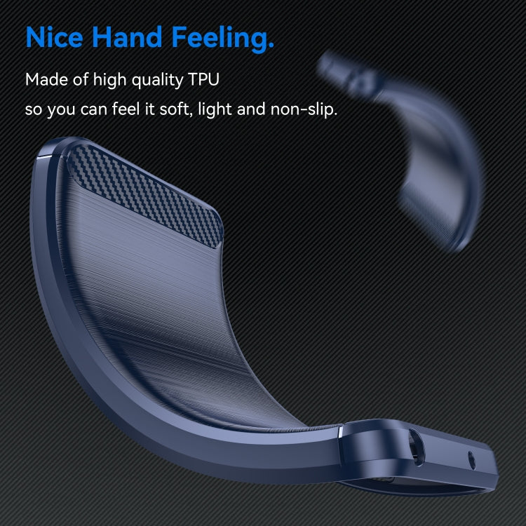 For Nothing Phone 1 Brushed Texture Carbon Fiber TPU Phone Case(Blue) - free shipping - PMC TechLife - Order now!