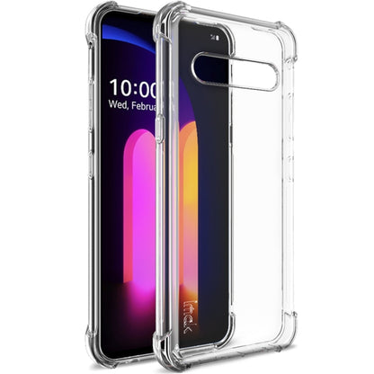 For LG V60 ThinQ 5G IMAK All-inclusive Shockproof Airbag TPU Protective Case, with Screen Protector(Transparent) - LG by imak | Online Shopping South Africa | PMC Jewellery