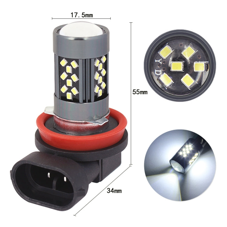 1 Pair H11 12V 7W Strobe Car LED Fog Light(Orange Light) - Fog / Driving Lights by PMC TechLife | Online Shopping South Africa | PMC TechLife