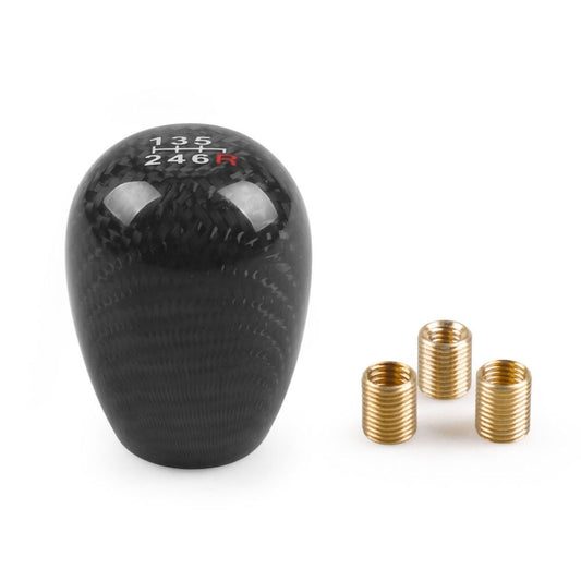 Car Modified 6 Speed Carbon Fiber Gear Stick Shift Knob Head - Shift Knob by PMC Jewellery | Online Shopping South Africa | PMC Jewellery