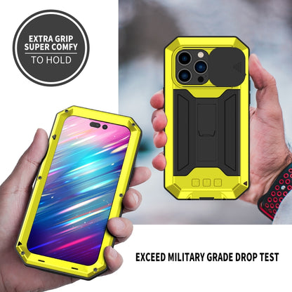 For iPhone 14 Pro Max R-JUST Shockproof Life Waterproof Dust-proof Case (Yellow) - iPhone 14 Pro Max Cases by R-JUST | Online Shopping South Africa | PMC Jewellery | Buy Now Pay Later Mobicred