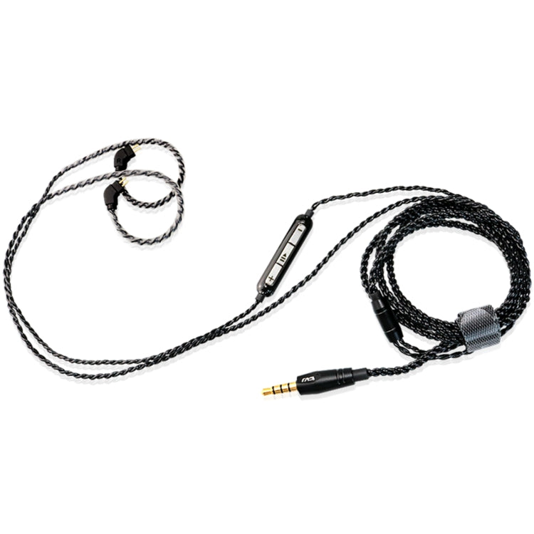 CVJ-V1 1.25m Oxygen-free Copper Silver Plated Upgrade Cable For 0.78mm Earphones, With Mic - Cable & Splitter by CVJ | Online Shopping South Africa | PMC Jewellery