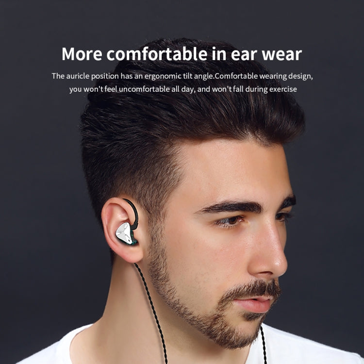 CVJ Demon Double Dynamic Coil HiFi Music Wired Earphone With Mic(Silver) - free shipping - PMC TechLife - Order now!