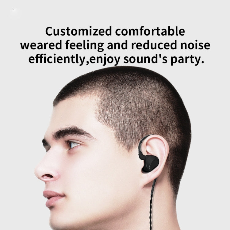 CVJ Mirror Hybrid Technology HiFi Music Wired Earphone With Mic(Black) - In Ear Wired Earphone by CVJ | Online Shopping South Africa | PMC Jewellery