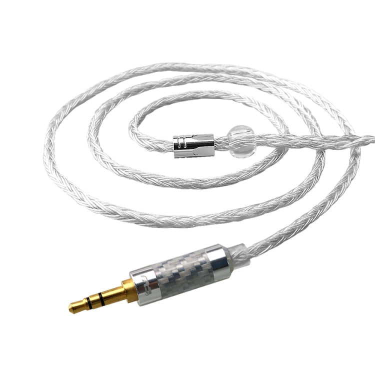 CVJ V3 1.2m 16 Cores Silver-plated 3.5mm Earphone Cable, Style:0.75mm(Silver) - Cable & Splitter by CVJ | Online Shopping South Africa | PMC Jewellery | Buy Now Pay Later Mobicred