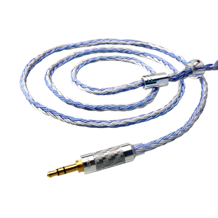 CVJ V3 1.2m 16 Cores Silver-plated 3.5mm Earphone Cable, Style:MMCX(Silver-Blue) - Cable & Splitter by CVJ | Online Shopping South Africa | PMC Jewellery