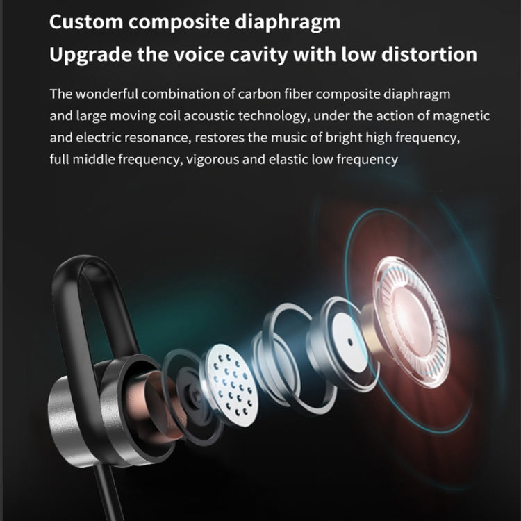 k18 Wireless Bluetooth Neck-mounted Magnetic Noise Cancelling Earphone with Digital Display Function(Silver) - Neck-mounted Earphone by PMC TechLife | Online Shopping South Africa | PMC TechLife