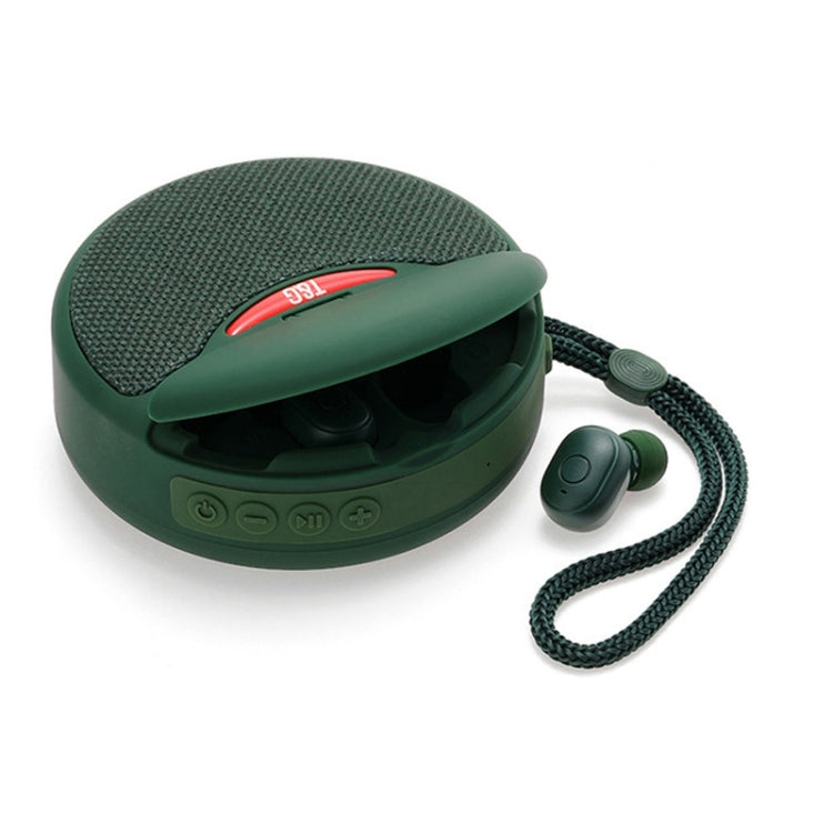 T&G TG808 2 in 1 Mini Wireless Bluetooth Speaker Wireless Headphones(Green) - Mini Speaker by T&G | Online Shopping South Africa | PMC TechLife | Buy Now Pay Later Mobicred