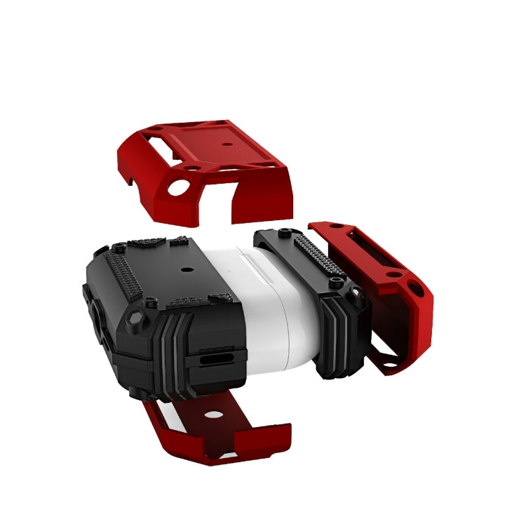 Armor Four-corner Shockproof Earphone Protective Cover For AirPods Pro 2(Red) - free shipping - PMC TechLife - Order now!