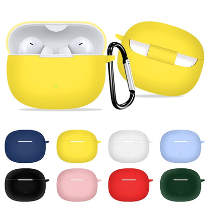 For Honor WINGcloud Earbuds X3i Silicone Protective Case with Hook(Yellow) - Huawei Earphone Case by PMC Jewellery | Online Shopping South Africa | PMC Jewellery