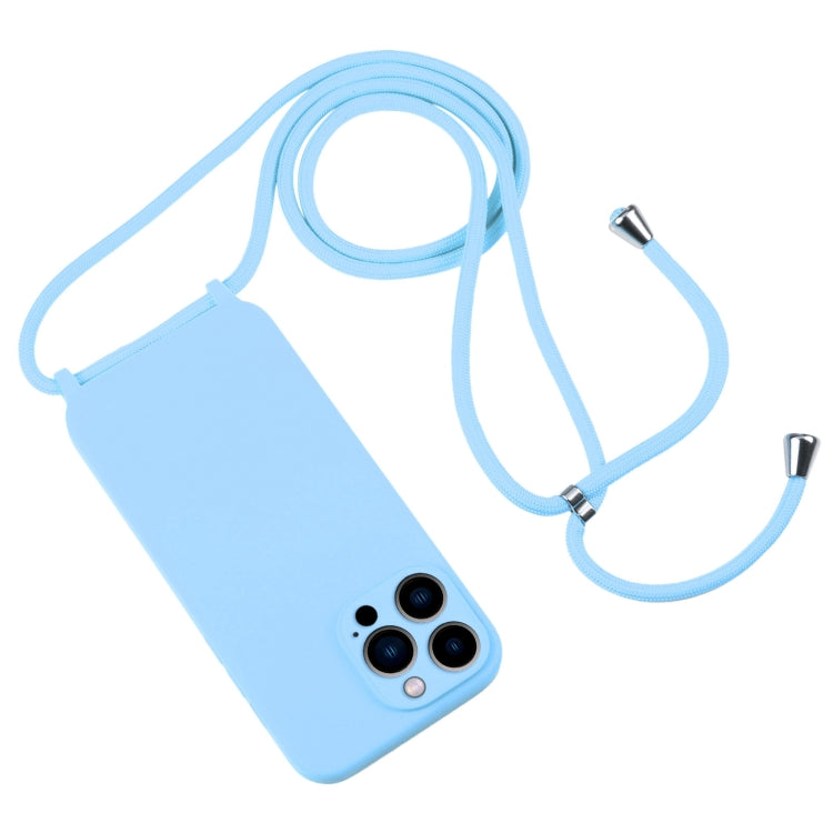 For iPhone 13 Pro Max Crossbody Lanyard Liquid Silicone Case(Lilac Purple) - free shipping - PMC TechLife - Order now!