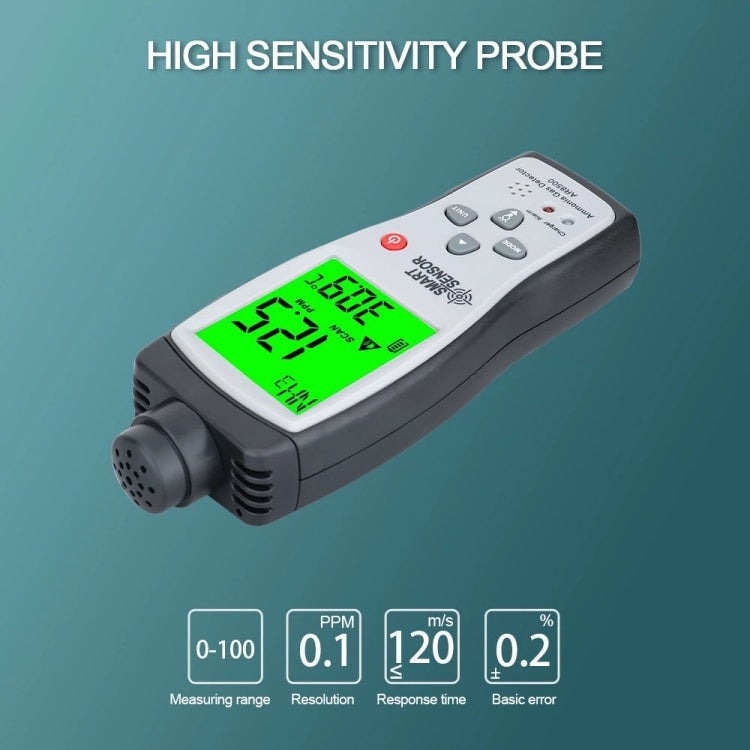 SmartSensor AR8500 Handheld Ammonia Gas NH3 Detector Meter - Air & Water Quality Tester by PMC Jewellery | Online Shopping South Africa | PMC Jewellery