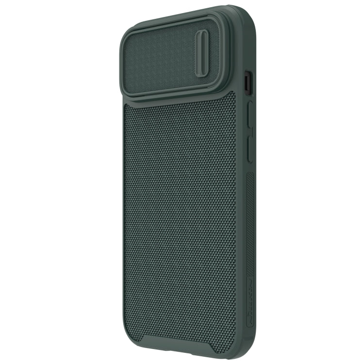 For iPhone 14 Plus  NILLKIN 3D Textured Camshield PC + TPU Phone Case(Green) - iPhone 14 Plus Cases by NILLKIN | Online Shopping South Africa | PMC Jewellery