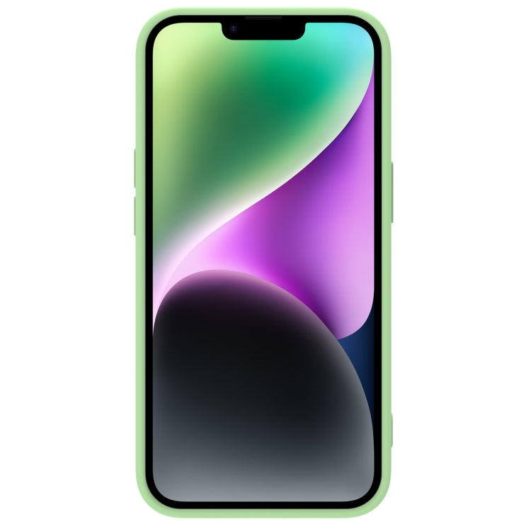 For iPhone 14 Plus  NILLKIN CamShield MagSafe Liquid Silicone Phone Case(Green) - iPhone 14 Plus Cases by NILLKIN | Online Shopping South Africa | PMC Jewellery