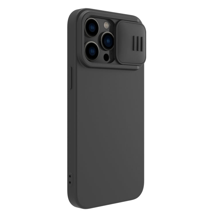 For iPhone 14 Pro NILLKIN CamShield MagSafe Liquid Silicone Phone Case(Black) - iPhone 14 Pro Cases by NILLKIN | Online Shopping South Africa | PMC Jewellery