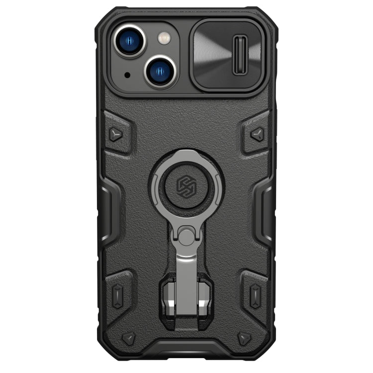 For iPhone 14 Plus  NILLKIN CamShield Armor Pro Magnetic Phone Case(Black) - iPhone 14 Plus Cases by NILLKIN | Online Shopping South Africa | PMC Jewellery