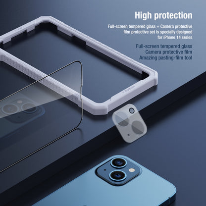 For iPhone 14 Plus NILLKIN 2 in 1 HD Full Screen Tempered Glass Film + Camera Protector Set - iPhone 14 Plus Tempered Glass by NILLKIN | Online Shopping South Africa | PMC Jewellery