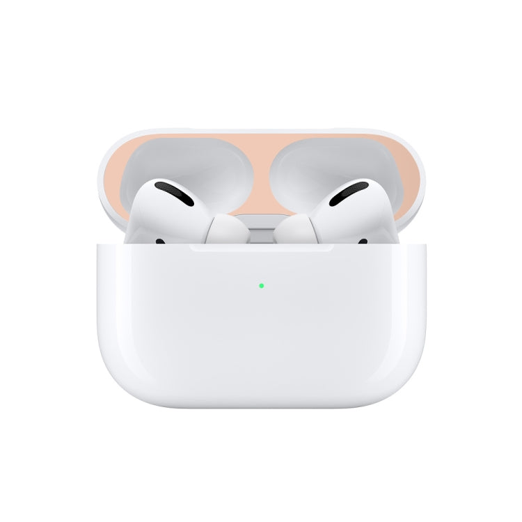 For Apple AirPods Pro 2 Wireless Earphone Protective Case Metal Sticker(Gold) - Protective Sticker by PMC TechLife | Online Shopping South Africa | PMC TechLife