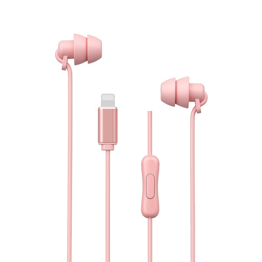 WEKOME YB02 SHQ Series In-Ear Sleep Wired Earphone, Plug Type:8 Pin(Pink) - In Ear Wired Earphone by WK | Online Shopping South Africa | PMC Jewellery