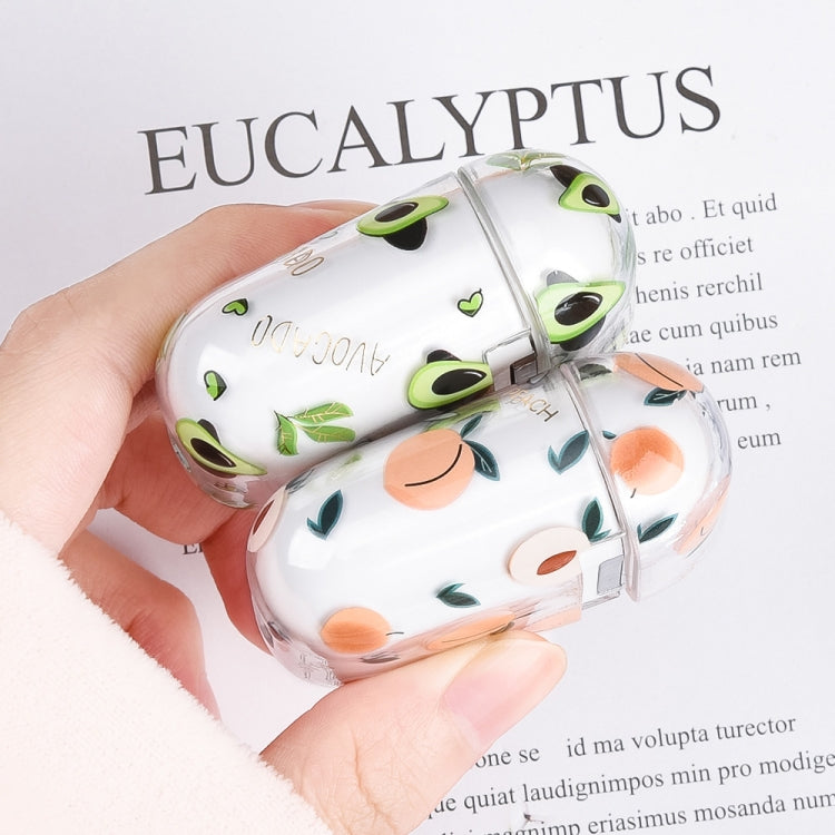 For AirPods Pro 2 Bronzing Fruit Pattern PC Earphone Hard Protective Case(Colorful Flowers) - free shipping - PMC TechLife - Order now!