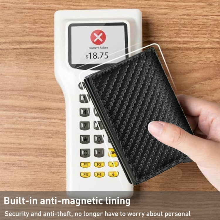 C1804H1 RFID Carbon Fiber Wallet For Men(Red) - Antimagnetic RFID Package by PMC TechLife | Online Shopping South Africa | PMC TechLife | Buy Now Pay Later Mobicred
