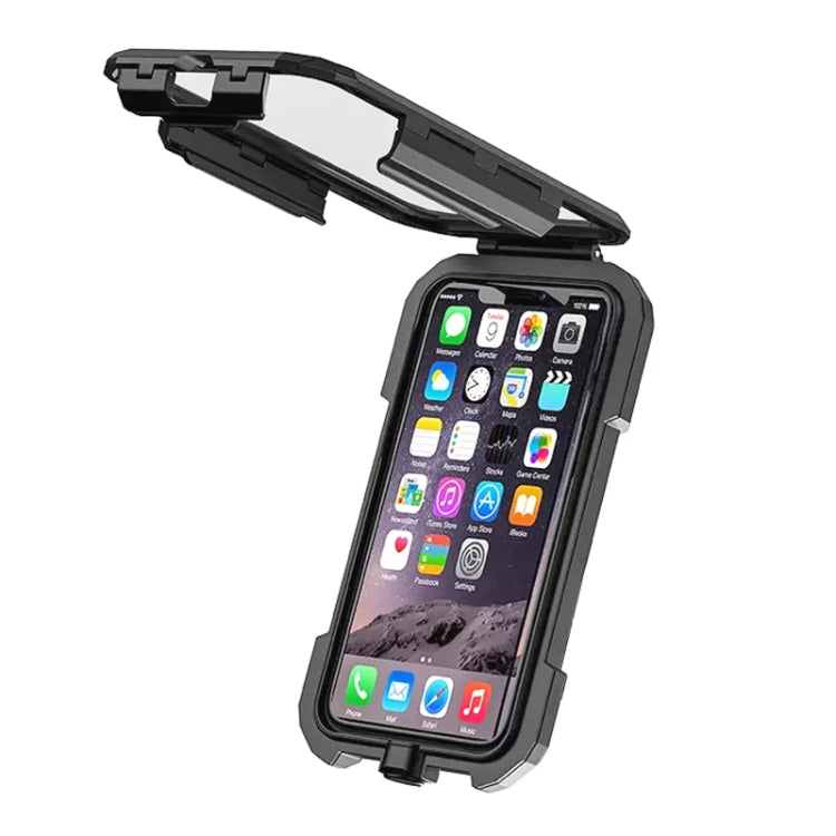 Kewig M18L-A2 Motorcycle / Bicycle Rearview Mirror Wireless Charging Waterproof Box Mobile Phone Holder - Holder by Kewig | Online Shopping South Africa | PMC Jewellery | Buy Now Pay Later Mobicred