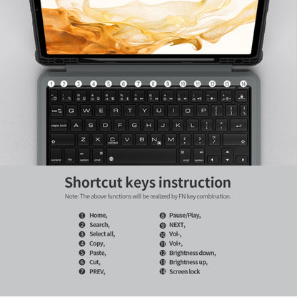 For Samsung Galaxy Tab S8/S8 5G Nillkin Bumper Combo Keyboard Case - Samsung Keyboard by NILLKIN | Online Shopping South Africa | PMC Jewellery