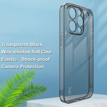 For iPhone 14 Pro Max imak UX-5 Series Shockproof TPU Protective Phone Case(Transparent Black) - iPhone 14 Pro Max Cases by imak | Online Shopping South Africa | PMC Jewellery | Buy Now Pay Later Mobicred