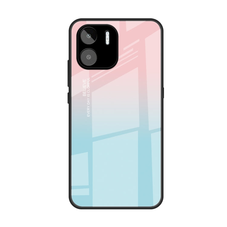 For Xiaomi Redmi A1 4G Colorful Painted Glass Phone Case(Blue Sky) - Xiaomi Cases by PMC Jewellery | Online Shopping South Africa | PMC Jewellery