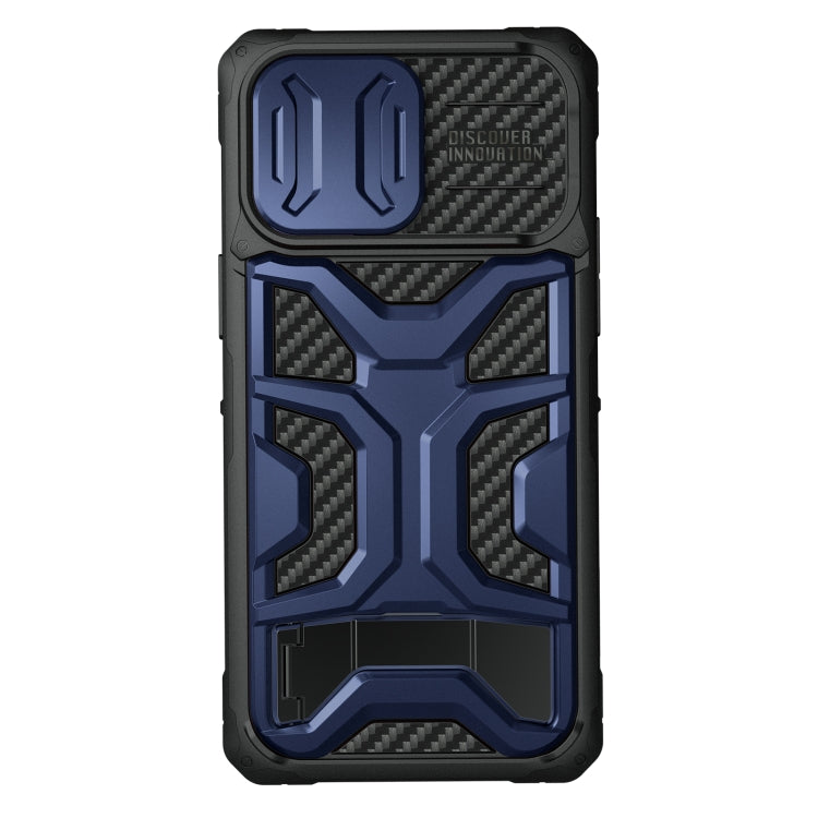 For iPhone 14 Pro Max NILLKIN Sliding Camera Cover Design TPU + PC Magnetic Phone Case(Blue) - iPhone 14 Pro Max Cases by NILLKIN | Online Shopping South Africa | PMC TechLife | Buy Now Pay Later Mobicred