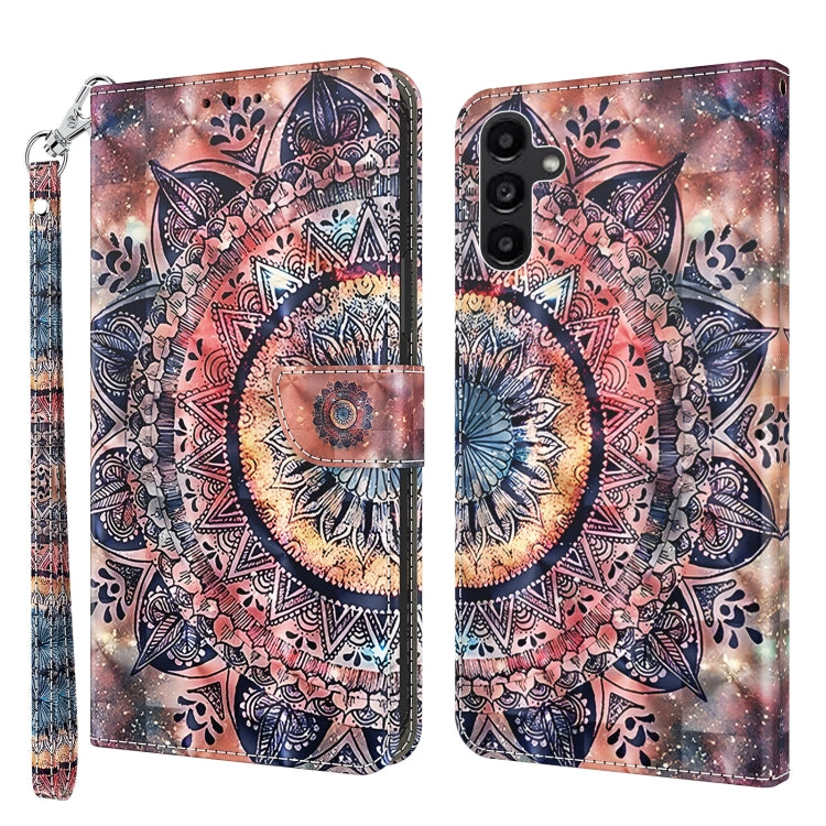 For Samsung Galaxy A14 5G 3D Painted Leather Phone Case(Colorful Mandala) - free shipping - PMC TechLife - Order now!