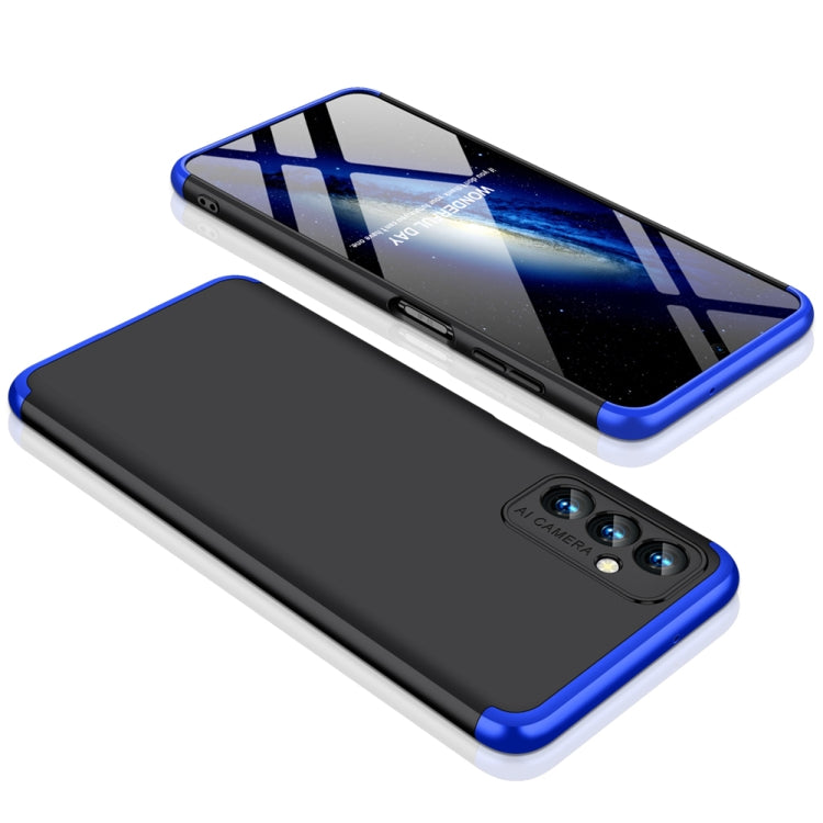 For Samsung Galaxy F13 / M13 India GKK Three Stage Splicing Full Coverage PC Phone Case(Black Blue) - Galaxy Phone Cases by GKK | Online Shopping South Africa | PMC Jewellery